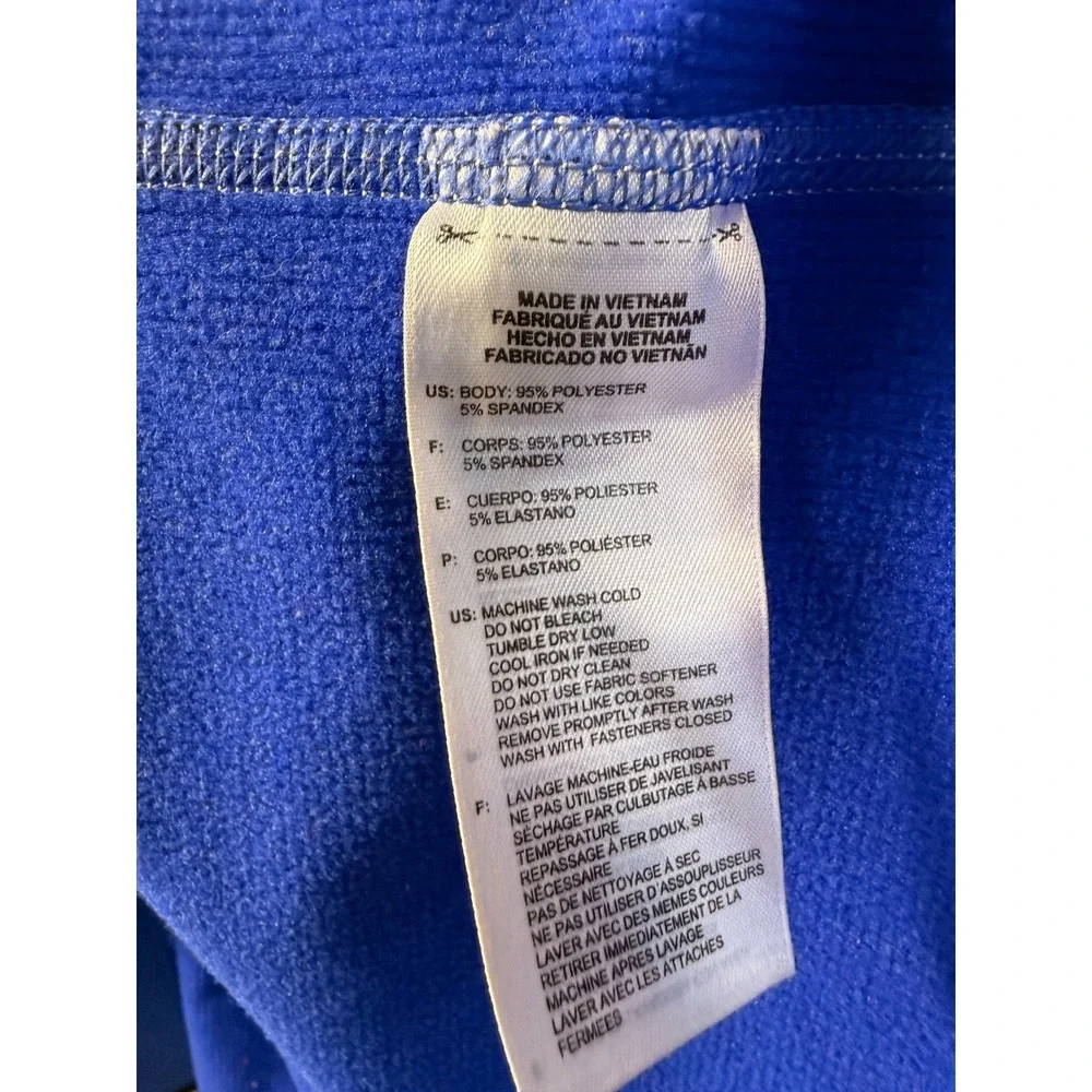 Adidas ClimaWarm+ Golf Jacket 2XL Blue Black Full Zip Fleece Z83880 Mens Coat